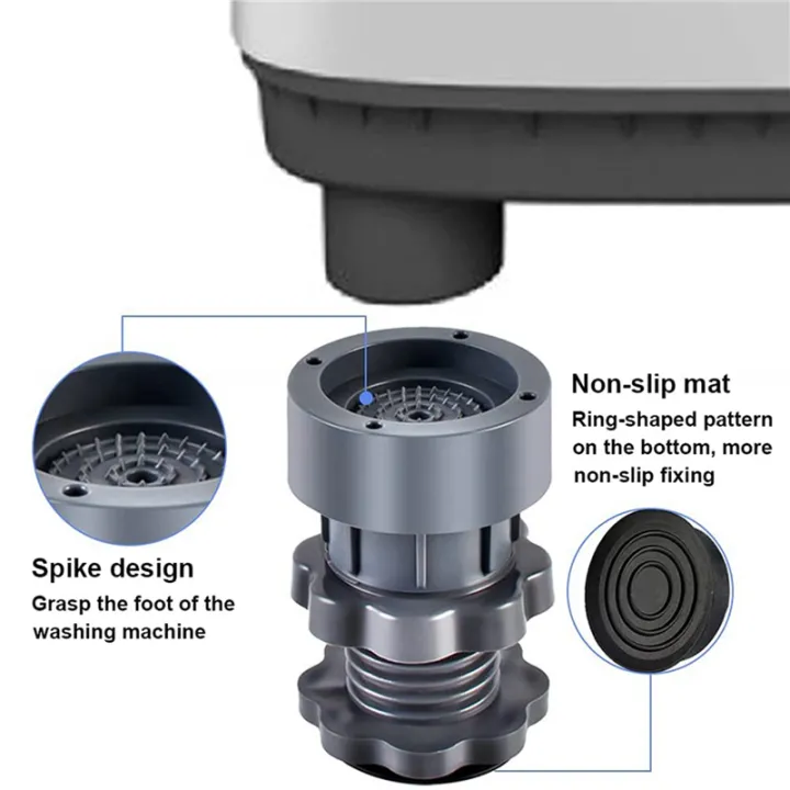 3X%20Washing%20Machine%20Foot%20Pads%20Support%20Adjustable%20Highly%20Non-%20Mat%20Anti%20Vibration%20Feet%20Pad%20for%20Washer%20and%20Dryer%20-%20Image%202