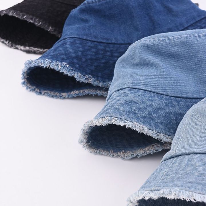 PROOF%20BTS%20Jimin%20bucket%20hat%20vintage%20raw-edged%20denim%20bucket%20hat%20-%20Image%204