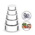 5Pcs Bowl Set/Bati Set/ Steel Bati Set/ High Quality Steel Bowl Set/Food Box - 5 Pieces set.