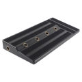 Rockhouse RPB-1BK Guitar Effect Pedal Board PE Plastic Guitar Pedalboard Case With Velcro Can Hide Power Guitar Accessories.