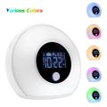 Migeet Smart Touch Light USB Color BT Speaker Night Light with LCD Clock Display Adjustable Alarm Clock Musical Sleep Lamp 5Watt White.
