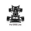 Car Bottom Plate Carbon Fiber Aluminum Upgrade Kit Compatible For 3racing D5s Lite 1:10 Drift Rc Car.
