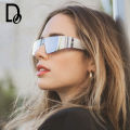 UV-400 Punk Sunglasses Ins Outdoor Riding Sunglasses Personality Fashion Futuristic Sense Eyewear.