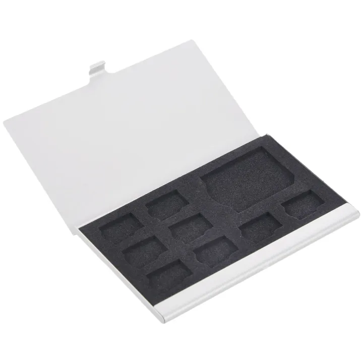 Individual%209%20Micro-SD/SD%20Memory%20Card%20Storage%20Holder%20Box%20Protector%20Metal%20Cases%208%20TF&1%20SD%20-%20Image%202