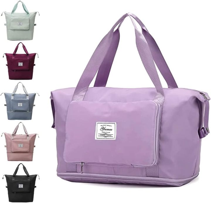 Travel%20bag%20women's%20short-distance%20portable%20large-capacity%20sports%20travel%20fitness%20bag%20light%20waiting%20for%20delivery%20storage%20business%20travel%20luggage%20bag-Travel%20bag%20-%20Image%204