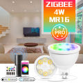 GLEDOPTO ZigBee 3.0 RGB+CCT 4W Smart MR16 Spotlight APP/Voice/RF Remote Control Work with Alexa Echo Plus SmartThings high quality. 