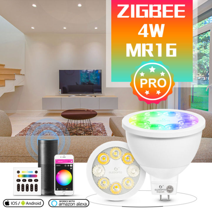 GLEDOPTO%20ZigBee%203.0%20RGB+CCT%204W%20Smart%20MR16%20Spotlight%20APP/Voice/RF%20Remote%20Control%20Work%20with%20Alexa%20Echo%20Plus%20SmartThings%20high%20quality%20-%20Image%202