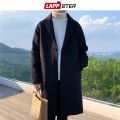 LAPPSTER Men Korean Fashion Winter Jacket Coats 2021 Wool Coat Mens Oversized Harajuku Overcoat Male Japanese Streetwear Jackets.