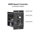 400W Motor Speed Controller AC 220V Motor Speed Regulator Controller. 