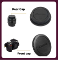 Canon Body Cap & Canon Lens Back Cap Kit, Canon EOS 60D 70D 77D 80D 7D 5D Mark II III IV 750D 760D Rebel T7 T6 T6i T7i T6S T4i T5i T5 Camera Body & EF Lens Replaces Design Camera Body Cap & Camera Rear Lens Cover compatible w/ Canon RF-3 cap for Canon EOS. 