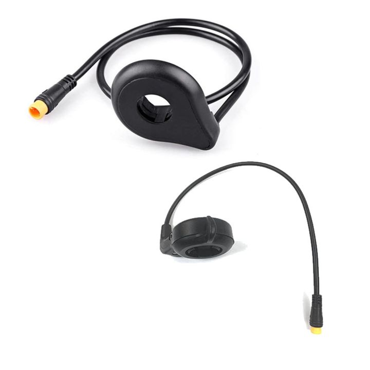 ICQURBT 1 Pcs Bike Power Pedal Assist Sensor & 1 Pcs E-Bike Finger Thumb Throttle FT-21X Ebike Accelerator
