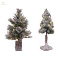 Artificial Christmas Tree with Lights Wooden Base for Bedroom Porch Garden 450mmx450mmx680mm. 
