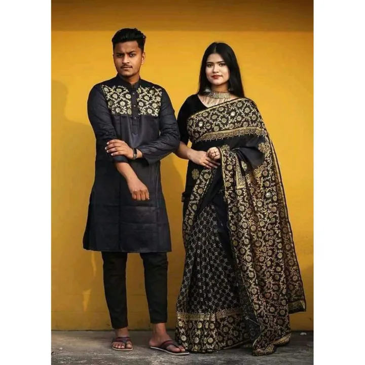EID Collection [SAREE+PANJABI] Coupple Sett