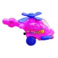 Mini Pull String Pink Helicopter Toy for Kids.