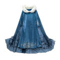 PRINCESS-VALLEY Elsa Costume for Girl Elsa Dress Frozen Cosplay Outfit Snow Princess Dress Up Halloween Birthday Party Outfit. 