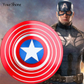 New Canvas Captain America Shield Metal Stress Reducer Tri-Spinner Fidget - Random Color/Model. 