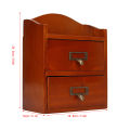 Desk Storage Box, Desktop Wooden Storage Box Multipurpose for Bedroom.