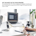 2X Desktop Speaker Stand Metal Audio Bracket Tabletop Holder for 's YU4 Active Speaker & Similar Size Speaker.