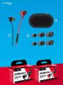 HyperX Cloud Earbuds II Gaming Headset With a Microphone Immersive Wired In-game Audio In-Ear Headphone. 
