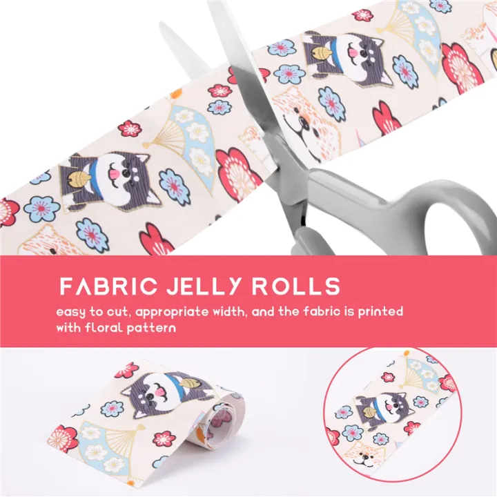 40%20PCS%20Jelly%20Roll%20Cotton%20Fabric%20Quilting%20Strips%20DIY%20Sewing%20Craft%20Fabric%20Bundle%20Patchwork%20Supplies%206.5X50cm%20-%20Image%206