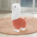 Llama Alpaca Plush Toy Doll Kawaii Fluffy Cushion Decor Stuffed White 28cm. 