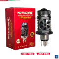 Motocare M10 H4 LED Projection Headlight Dual Beam Powerful 45W High Beam 25W Low Beam 4500 Lumen for Motorcycle and Car 1 Piece. 