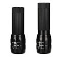 Si adjustable zoom focus mini flashlight Q5 LED flashlights torch portable lantern torch linterna cycling silicone strap gift. 