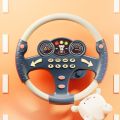 Creative Copilots Stroller Simulation Steering Wheel Toys Multi Functional Montessori Steering Wheel Vocal Toys Interactive Electric Simulate Driving Car Toy Baby.