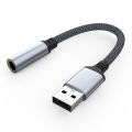 CASIFY G1 USB To 3.5mm Audio Adapter Sound Card USB External Sound Card Audio Adapter 2 in 1 USB to 3.5mm Jack Audio Adapter Aluminum Stereo Sound Card. 