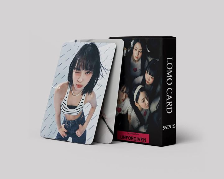 READERS%20AFIM%20Lomo%2055pcs%20LESSER%20AFIN%20UNFORGIVE%20New%20Album%20LESSER%20AFIM%20Postcards%20Gift%20for%20Fans%20-%20Image%202