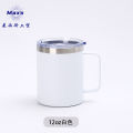 304 coated hot and cold stainless steel drinking cup, anti-fall, anti-scalding, large-capacity mug, office cup, 500ml. 