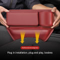 Multifunction Leather Car Seat Gap Organizer Console Crevice Filler Side Storage Box with Cup Holder Car Interior Storage Pocket. 