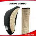 Cool Fabric Gear Knob Cover Combo - Black and Beige.