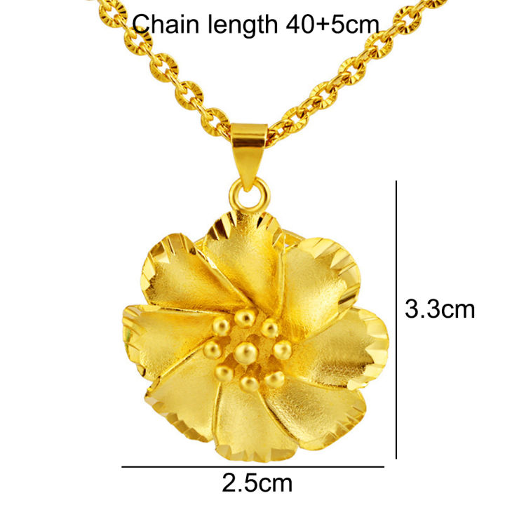 Fashion%20Women%20gold%20plated%20hollow%20out%20flower%20pendant%20chain%20necklace%20jewelry%20gift%20-%20Image%203