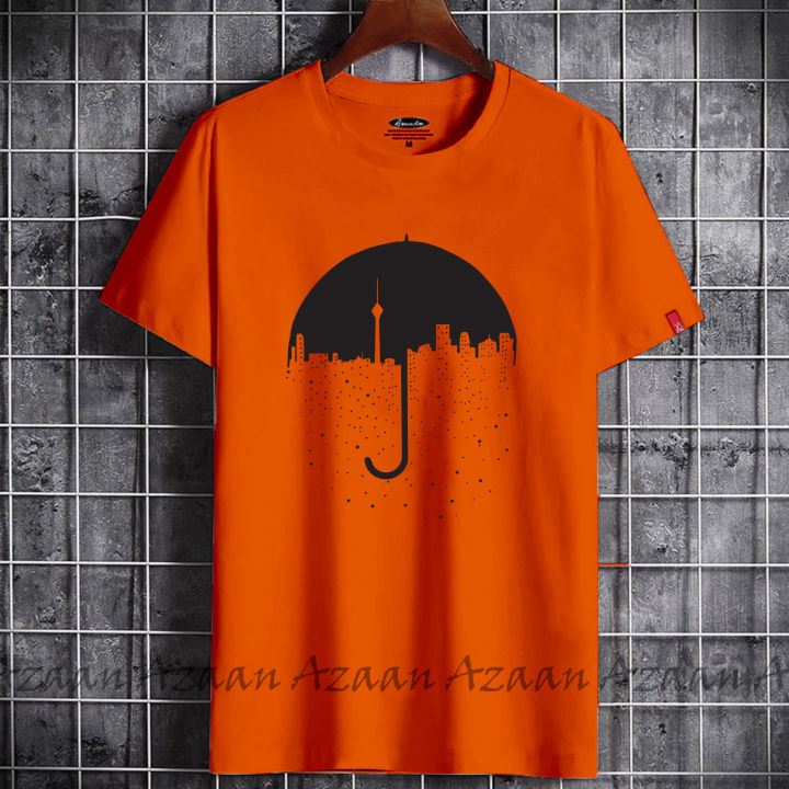 Stylish%20Half%20Sleeve%20Chinese%20Printed%20Microfibre%20T%20Shirt%20For%20Women%20-%20Image%204