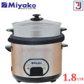 Miyako 3 In 1 Electric Rice Cooker /Miyako Rice Cooker Double Pot 1.8 Ltr. ASL-1180-KND-ROSE.