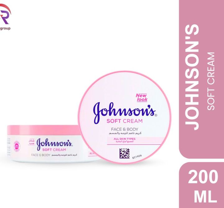 UAE Johnson's Soft Cream Face and Body - 200 ml