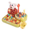 4 IN1 Baby Montessori Toys Pull Carrot Whac-A-Mole Whack-a-mole Toy Toddler Fishing Feeding Animal Theme Knocking Game Luhuai CVC. 