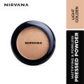 Nirvana Color Mattifying and Poreless Pressed Powder (Light Golden). 