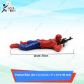 Spiderman Crawling Holding Gun Action Toy with Lights & Sound for Kids 2-6 Years. 