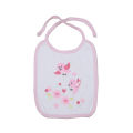 White Color Printed Cotton Washable Bibs For Baby. 