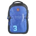 Espiral 202402 3Series Nylon Fabric Light Weight Backpack for Men - Blue and Gray.