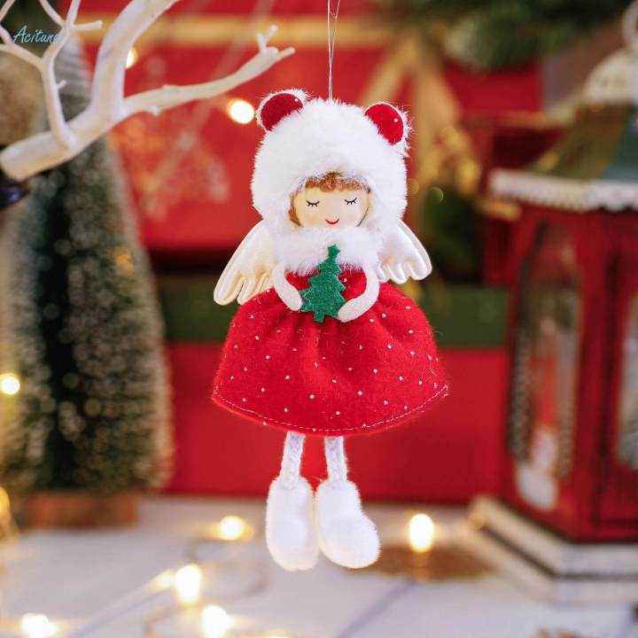 Cute Cartoon Fairy Doll Christmas Pendant Ornament Seasonal Decor