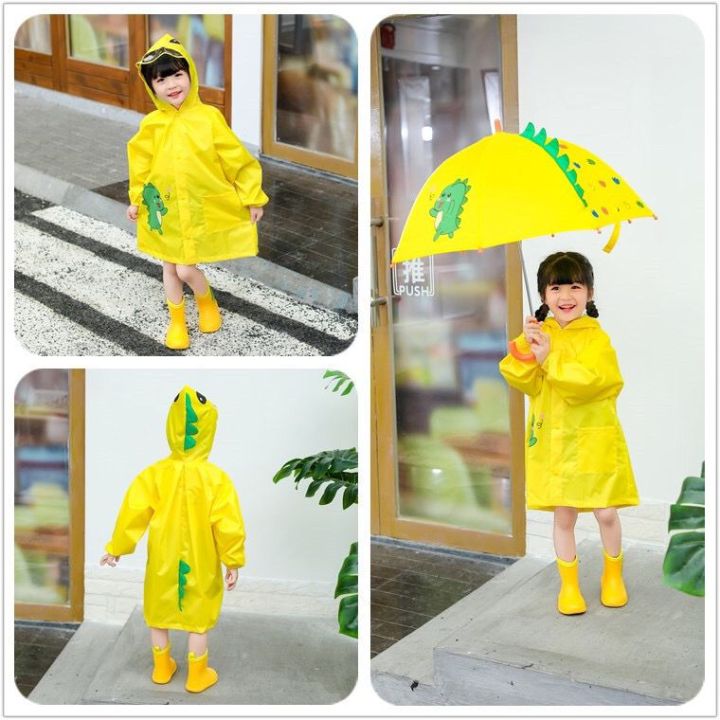 Children's%20Raincoat%20Boys%20Girls%20Primary%20School%20Students%20School%20Children%20Poncho%20Kindergarten%20Baby%20Waterproof%20Children%20Raincoat%20Dinosaur%20-%20Image%204