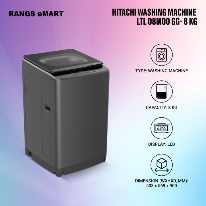Hitachi%208kg%20Top%20Load%20Washing%20Machine%20(LTL%2008M00%20GG)%20with%20Free%20Delivery%20&%20Free%20Installation%20-%20Image%203