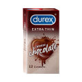 Durex Extra Thin Chocolate Flavoured Condoms - 12 Pcs Pack (Made in India). 