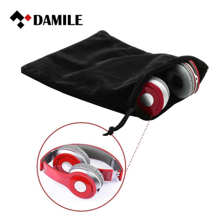 DAMILE Headphones Bag Headphone Protection Pouch Bag Travel Carry