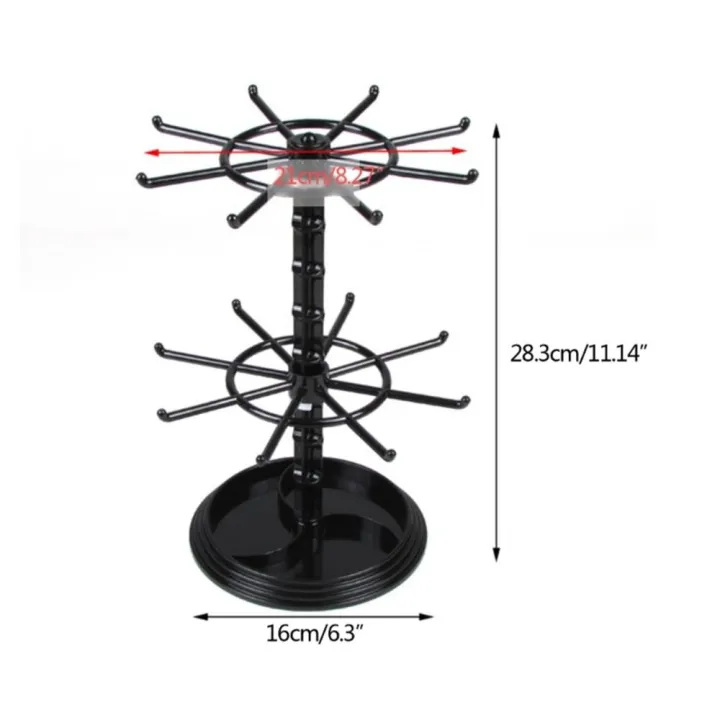 Metallic%20Counter%20Top%20Spinner%20Display%20Stand%20Convenient%20Multi-tiered%20Transparent%20Jewelry%20Rotating%20Ring%20Display%20Holder%20Compact%20-%20Image%206