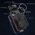 【Discount】 For ZTE Blade V50 Design V50 Smart Case Car Foldable Metal Bracket Sliding Camera Protection Hard Shockproof for ZTE Blade V50 Smart V50 Design Back Cover.