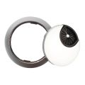 PC computer stainless steel 50 mm diameter Desk grommet cable hole cover. 